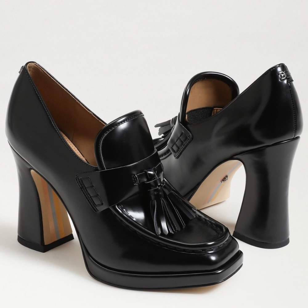 Sam Edelman Black Tassel Heels - Picture 7 of 15